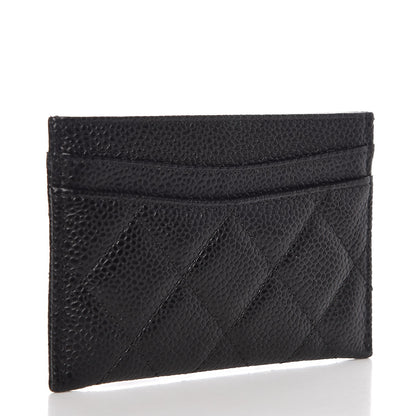 Chanel Caviar Quilted Card Holder Black 3 of 9