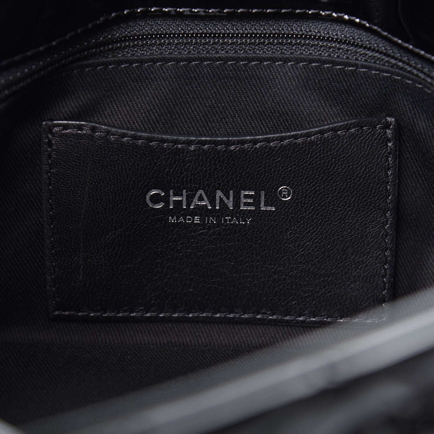 Chanel Patent Quilted Medium Just Mademoiselle Bowling Bag Black 6 of 10