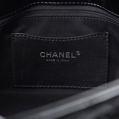 Chanel Patent Quilted Medium Just Mademoiselle Bowling Bag Black 6 of 10