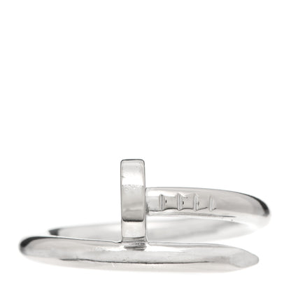 Cartier 18K White Gold Juste Un Clou Ring 56 7.5 1 of 4