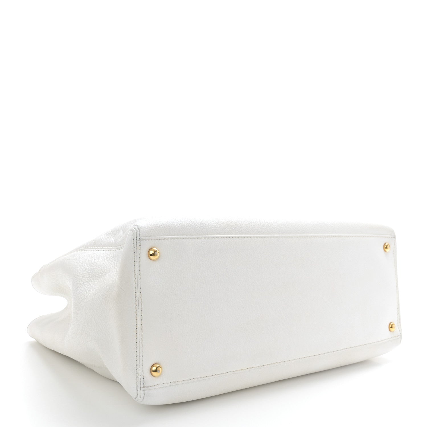 Chanel Calfskin Cerf Executive Shopper Tote White 5 of 18