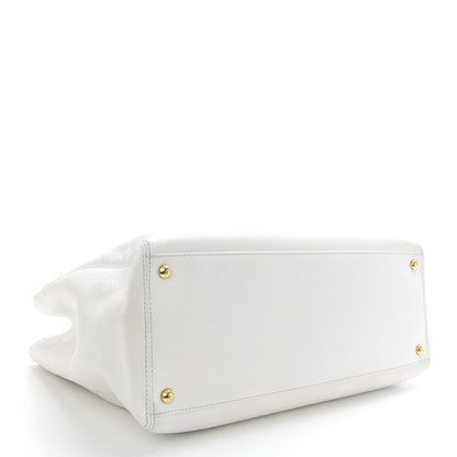 Chanel Calfskin Cerf Executive Shopper Tote White 5 of 18
