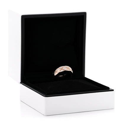 Chanel 18K Beige Gold Diamond Small Coco Crush Ring 55 7.25 5 of 5