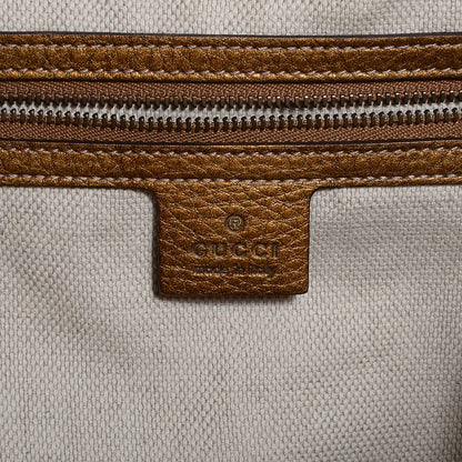 Gucci Metallic Pebbled Calfskin Medium Soho Shoulder Bag Gold Ombre 6 of 7