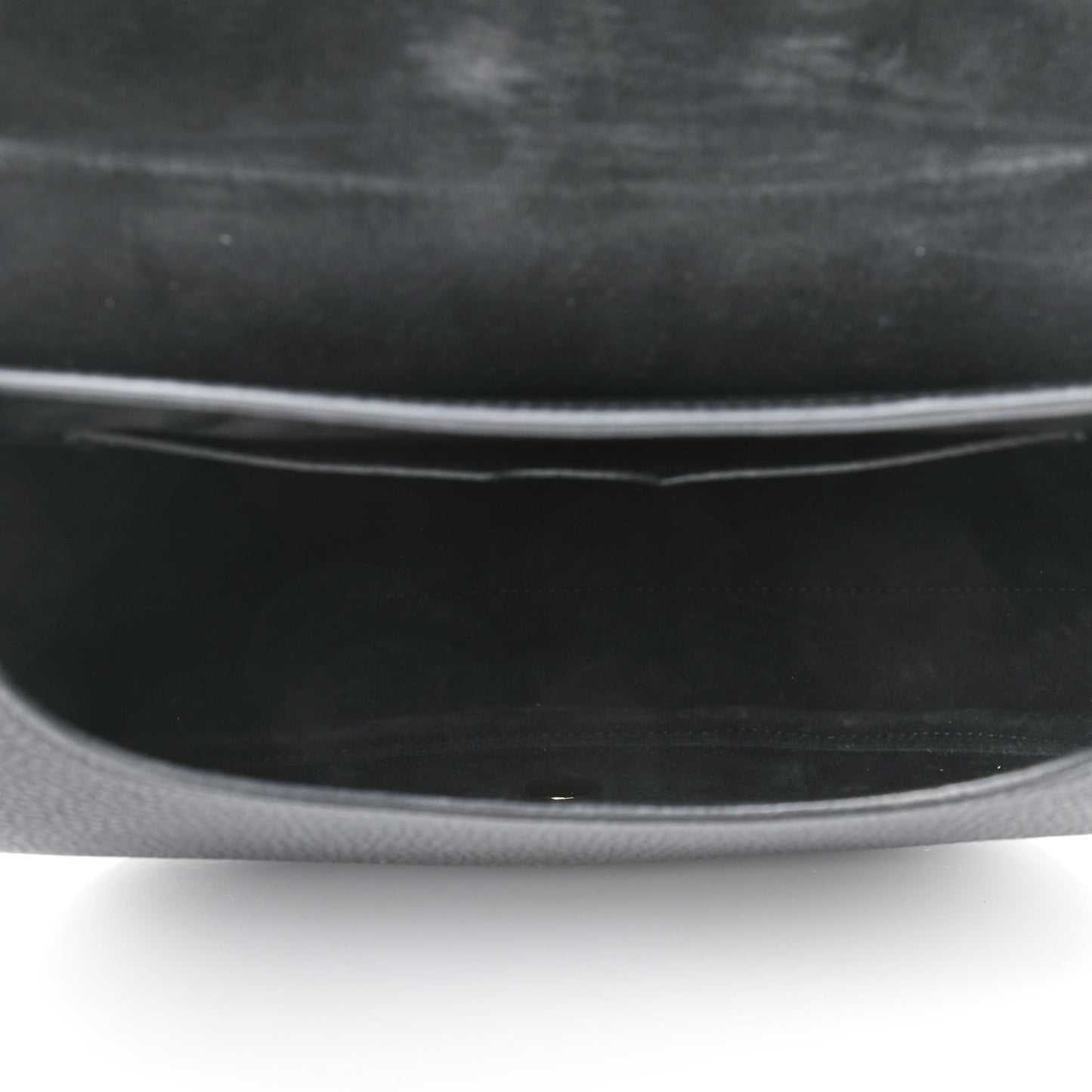 Grained Calfskin Large Bobby Flap Black