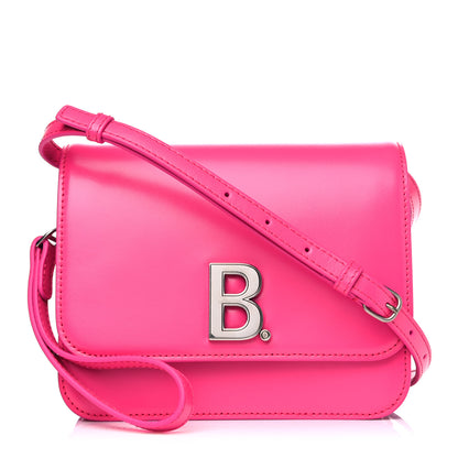 Balenciaga Shiny Box Calfskin Small B Bag Acid Fuchsia 1 of 10