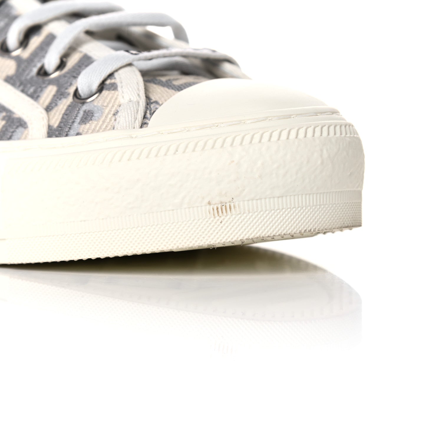 Christian Dior Canvas Oblique Walk'N'Dior Low Top Sneakers 36 Grey Stone 10 of 11