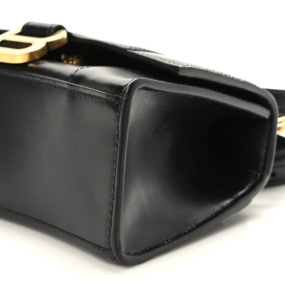 Balenciaga Shiny Box Calfskin Hourglass Top Handle Bag XS Black 10 of 10