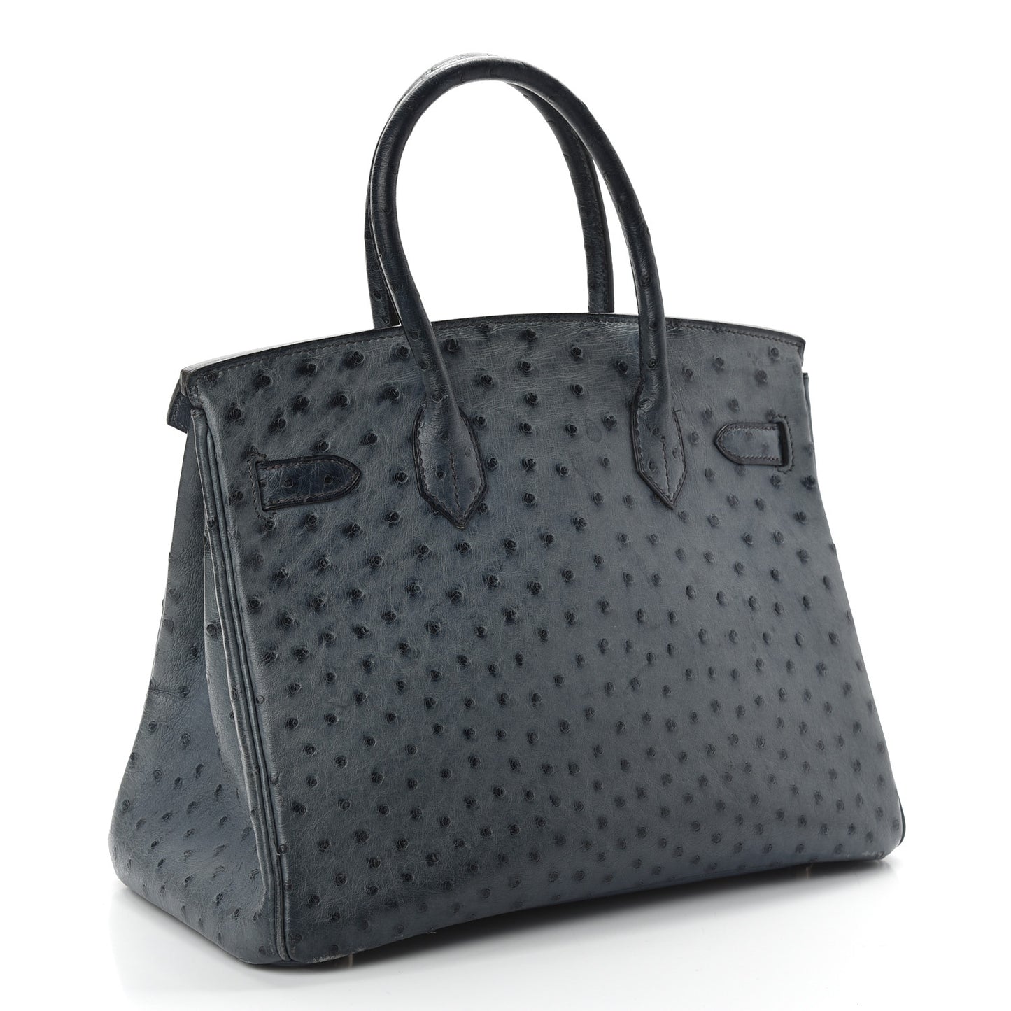 Ostrich Birkin 30 Bleu Roi