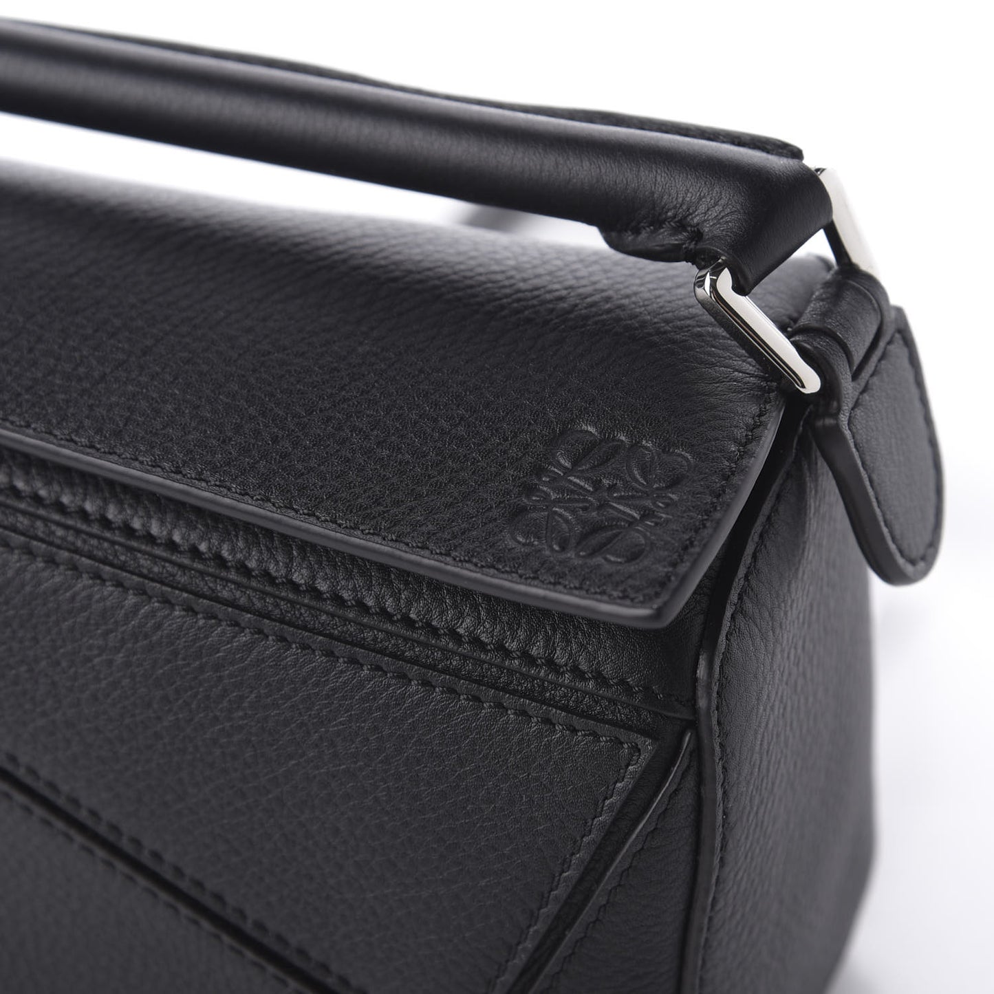 Calfskin Mini Puzzle Bag Black