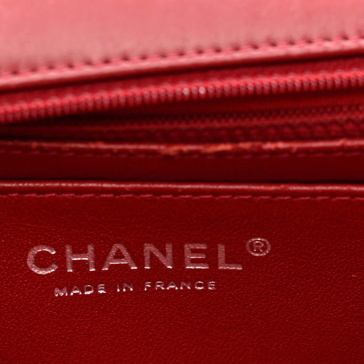 Chanel Patent Calfskin Quilted Mini Rectangular Flap Dark Red 6 of 13