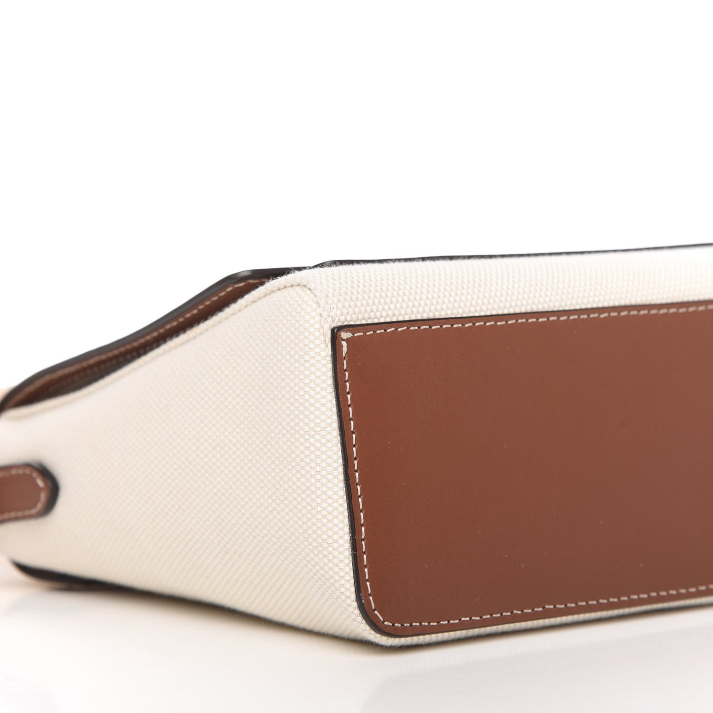 Canvas Horseferry Print Note Crossbody Bag Natural Tan Fiery Red