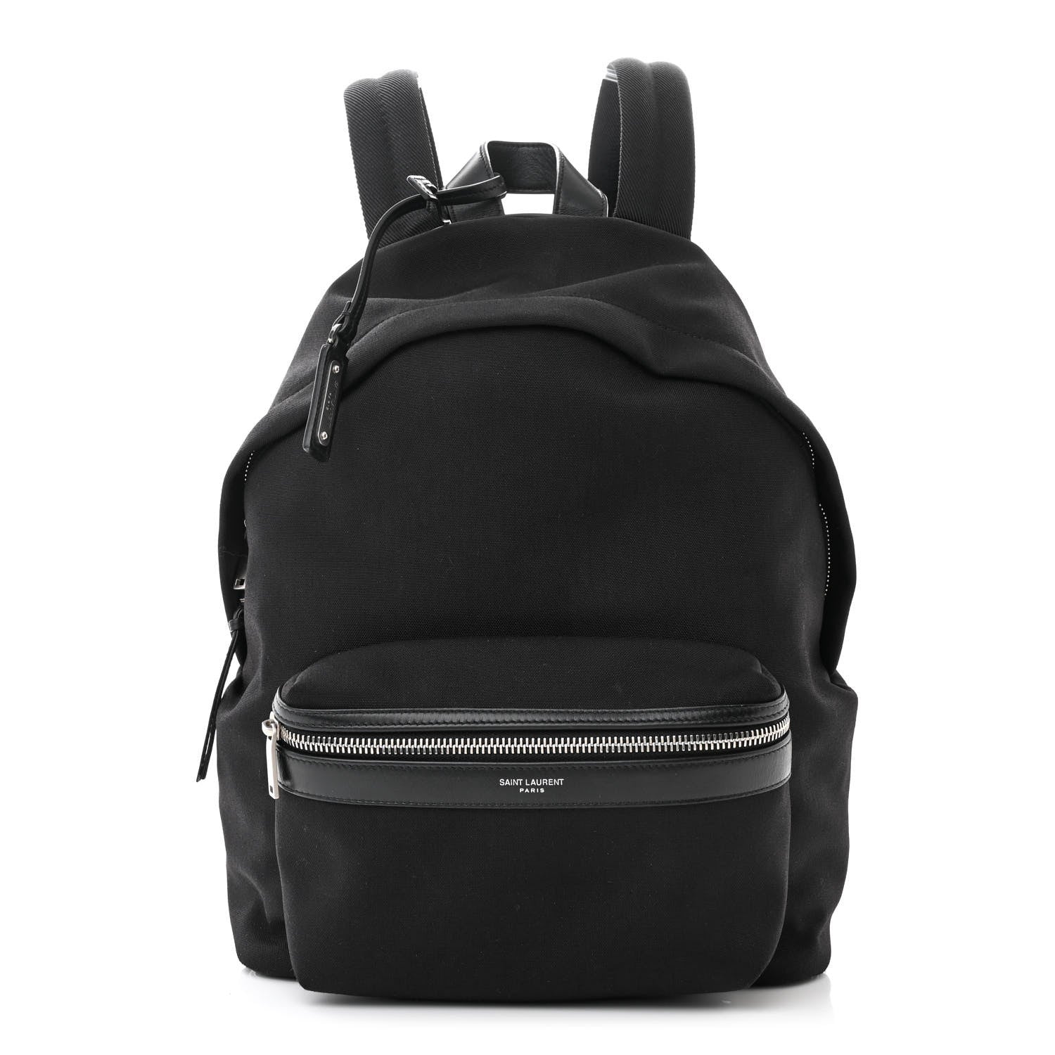 Saint Laurent Canvas City Backpack Black 1 of 11