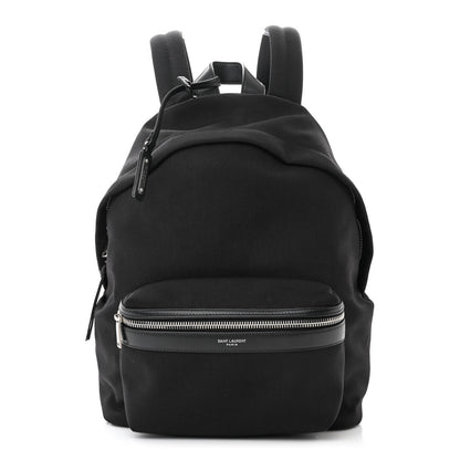 Saint Laurent Canvas City Backpack Black 1 of 11