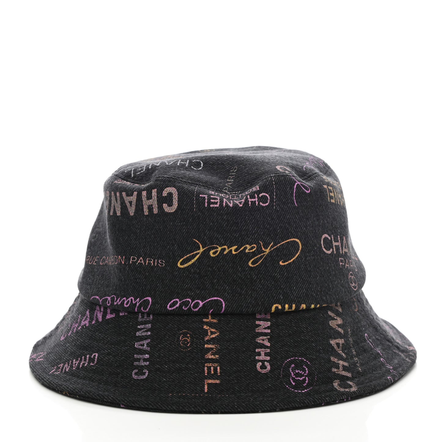 Denim Mood Cloche Bucket Hat S Black