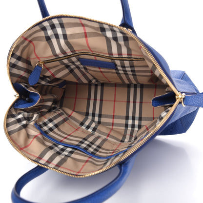 Burberry London Grainy Calfskin Medium Greenwood Bowling Bag Brilliant Blue 5 of 10