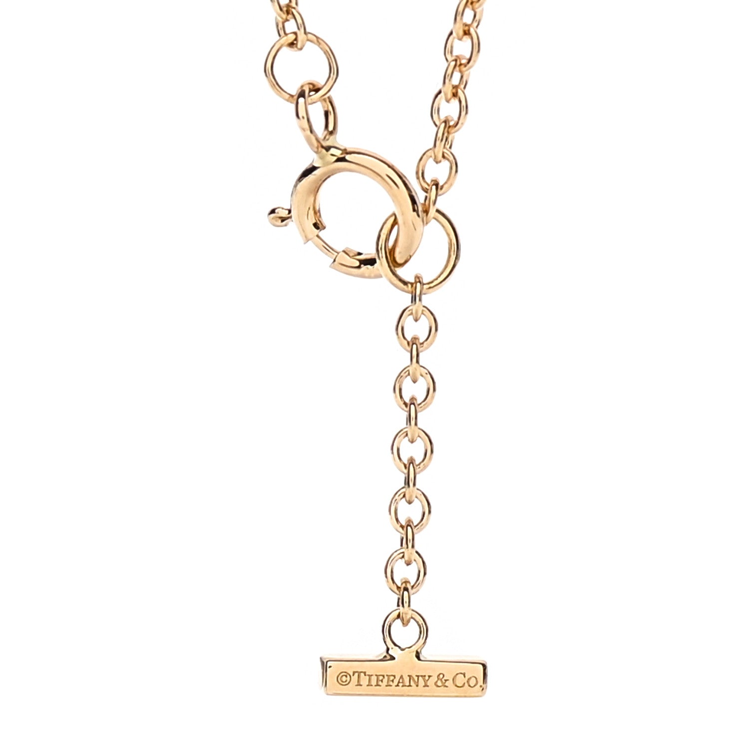 Tiffany 18K Yellow Gold Mini T Smile Bracelet 3 of 5
