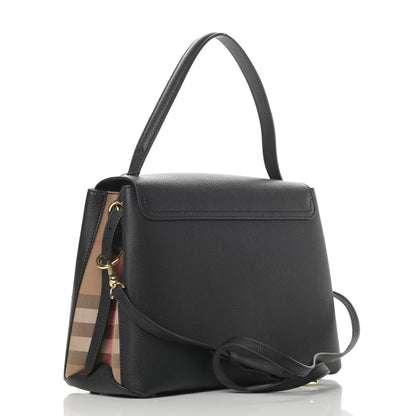 Burberry Derby Calfskin House Check Medium Camberley Black 3 of 11