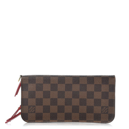 Louis Vuitton Damier Ebene Insolite Wallet Red 1 of 10