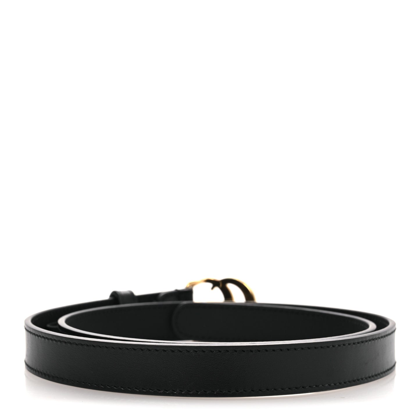 Calfskin Double G 20mm Belt 80 32 Black