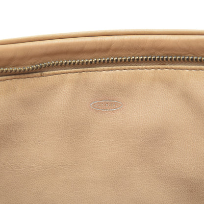 Chanel Lambskin Quilted Cosmetic Zip Pouch Beige 8 of 12