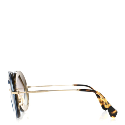 Miu Miu Acetate Heart Round SMU01S Sunglasses Blue 3 of 9