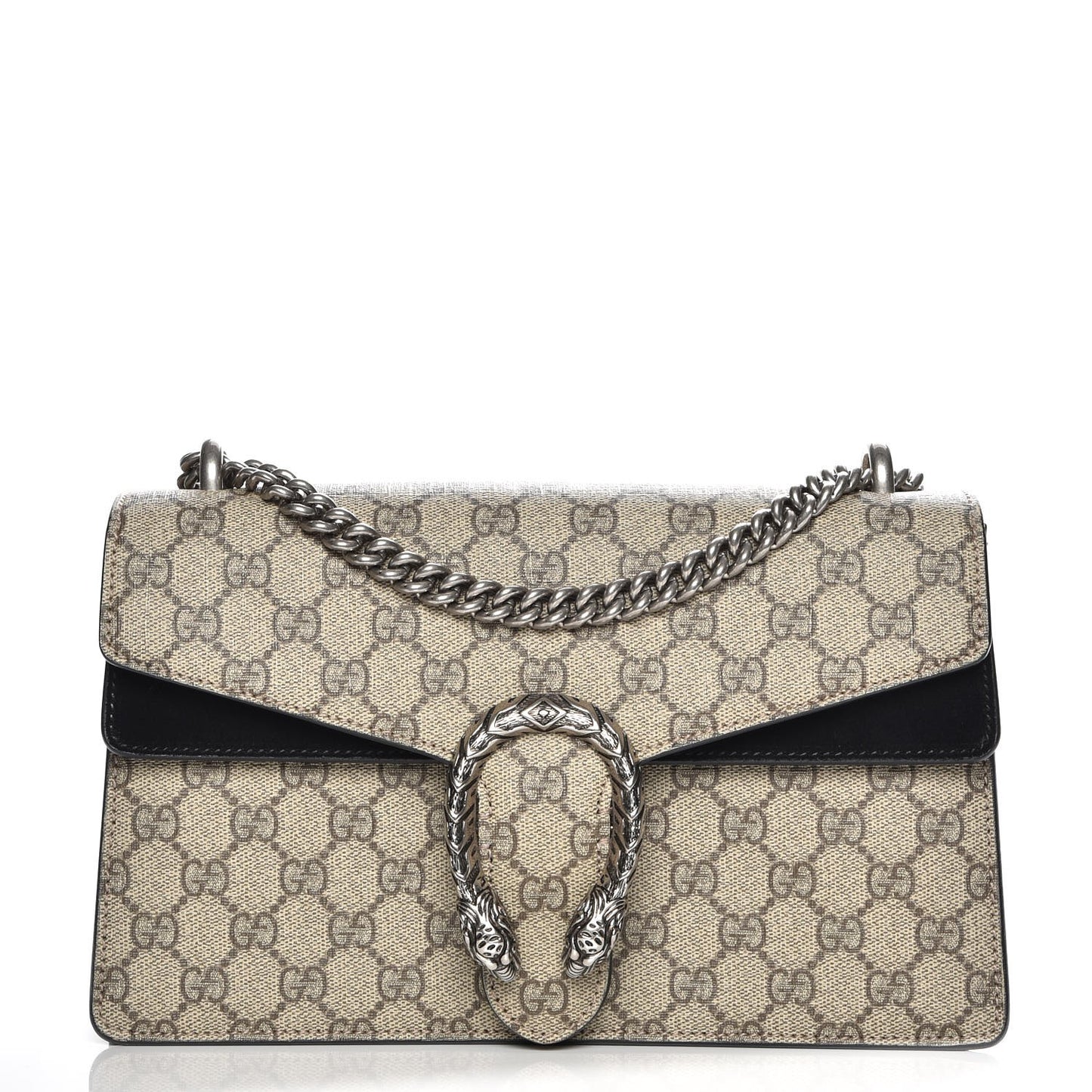 GG Supreme Monogram Small Dionysus Shoulder Bag Black