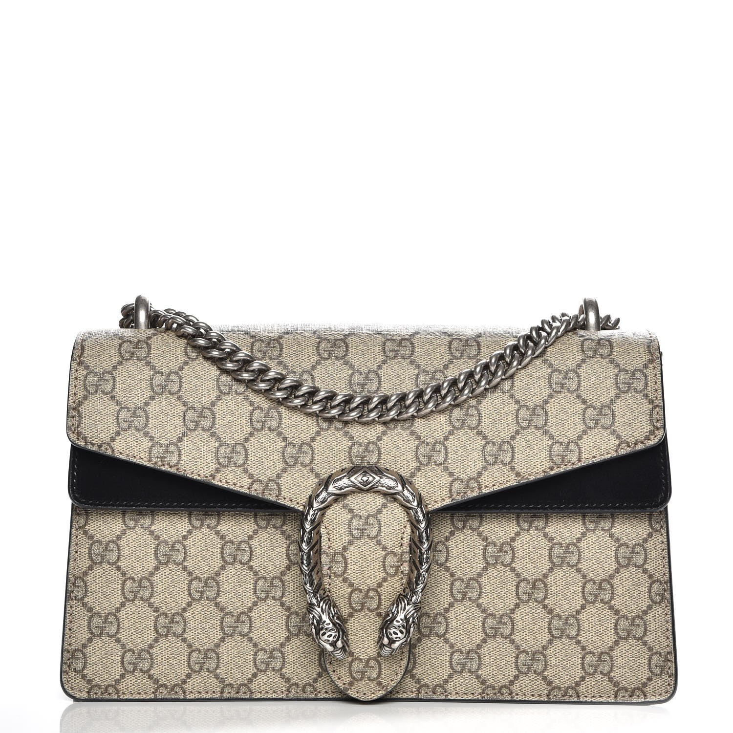 Gucci GG Supreme Monogram Small Dionysus Shoulder Bag Black 1 of 8