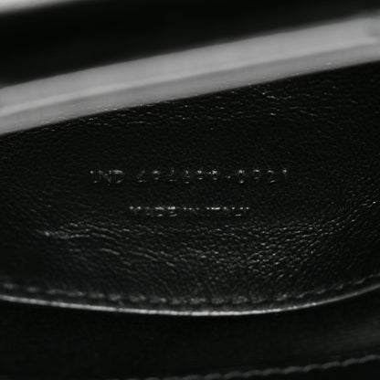 Saint Laurent Calfskin Y Quilted Monogram Small Loulou Chain Satchel Black 7 of 10
