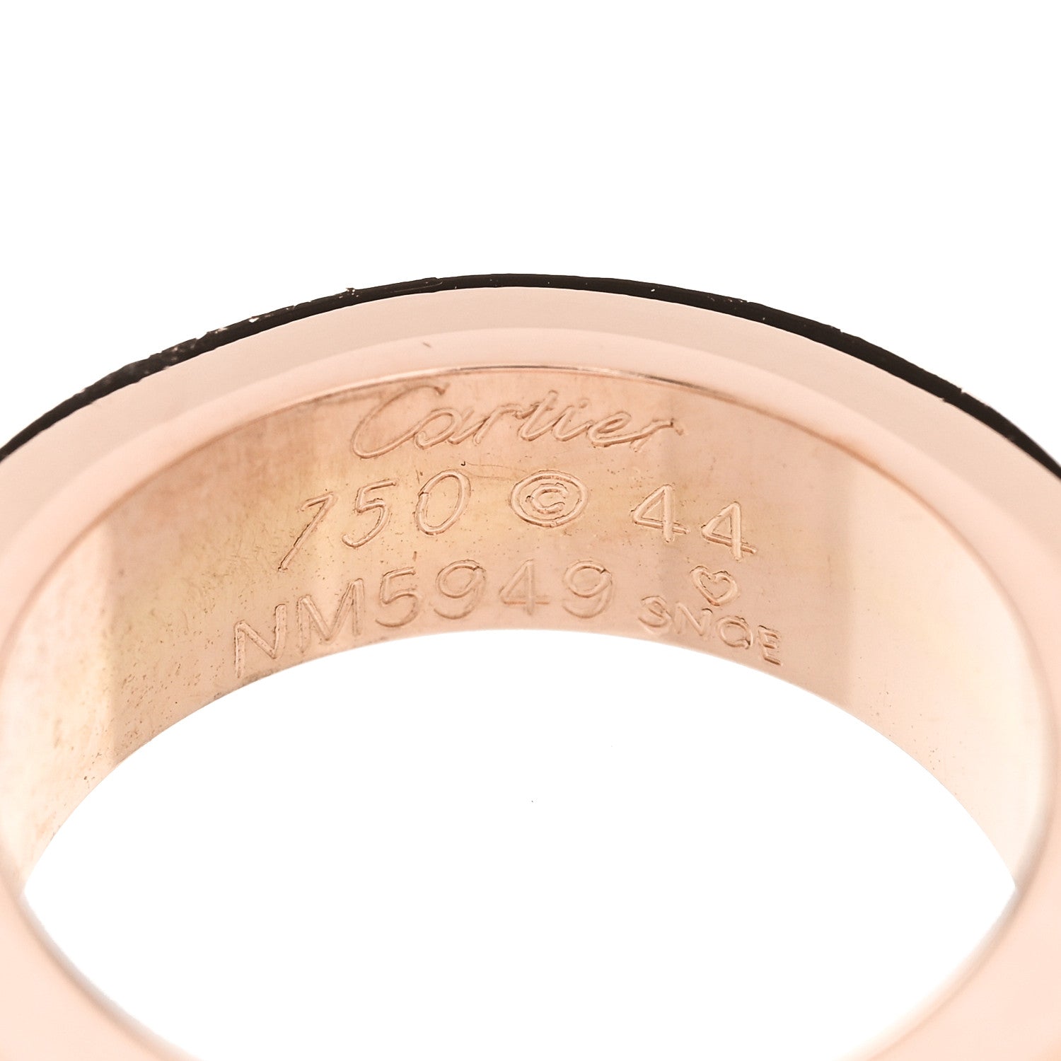 Cartier 18K Pink Gold Pink Sapphire 5.5mm LOVE Ring 44 3 4 of 5
