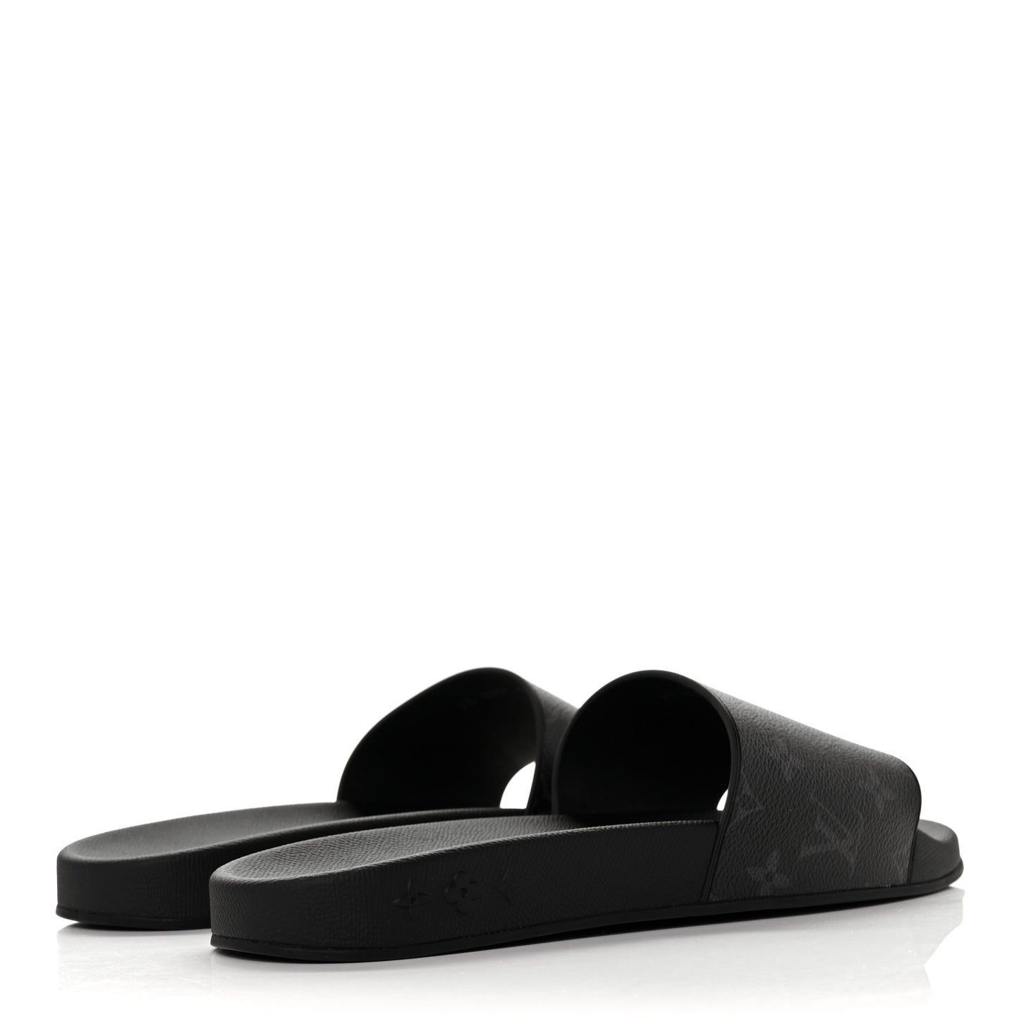 Rubber Monogram Eclipse Mens Waterfront Mules 11 Black