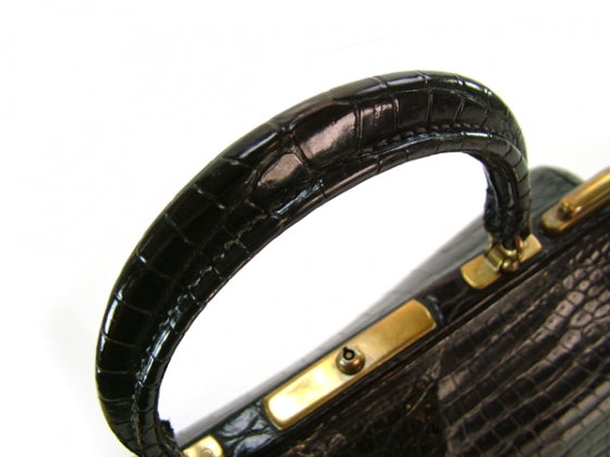 Crocodile Sac Mallette 26 Black