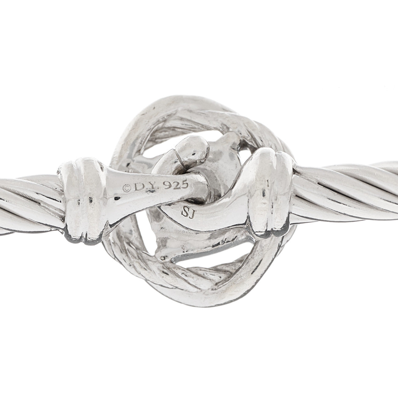 Sterling Silver Diamond 3mm Infinity Bracelet