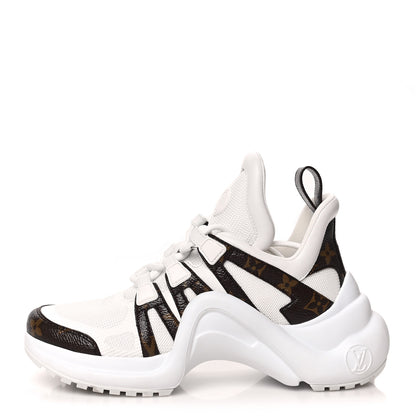 Louis Vuitton Patent Monogram LV Archlight Sneakers 36 White 1 of 8