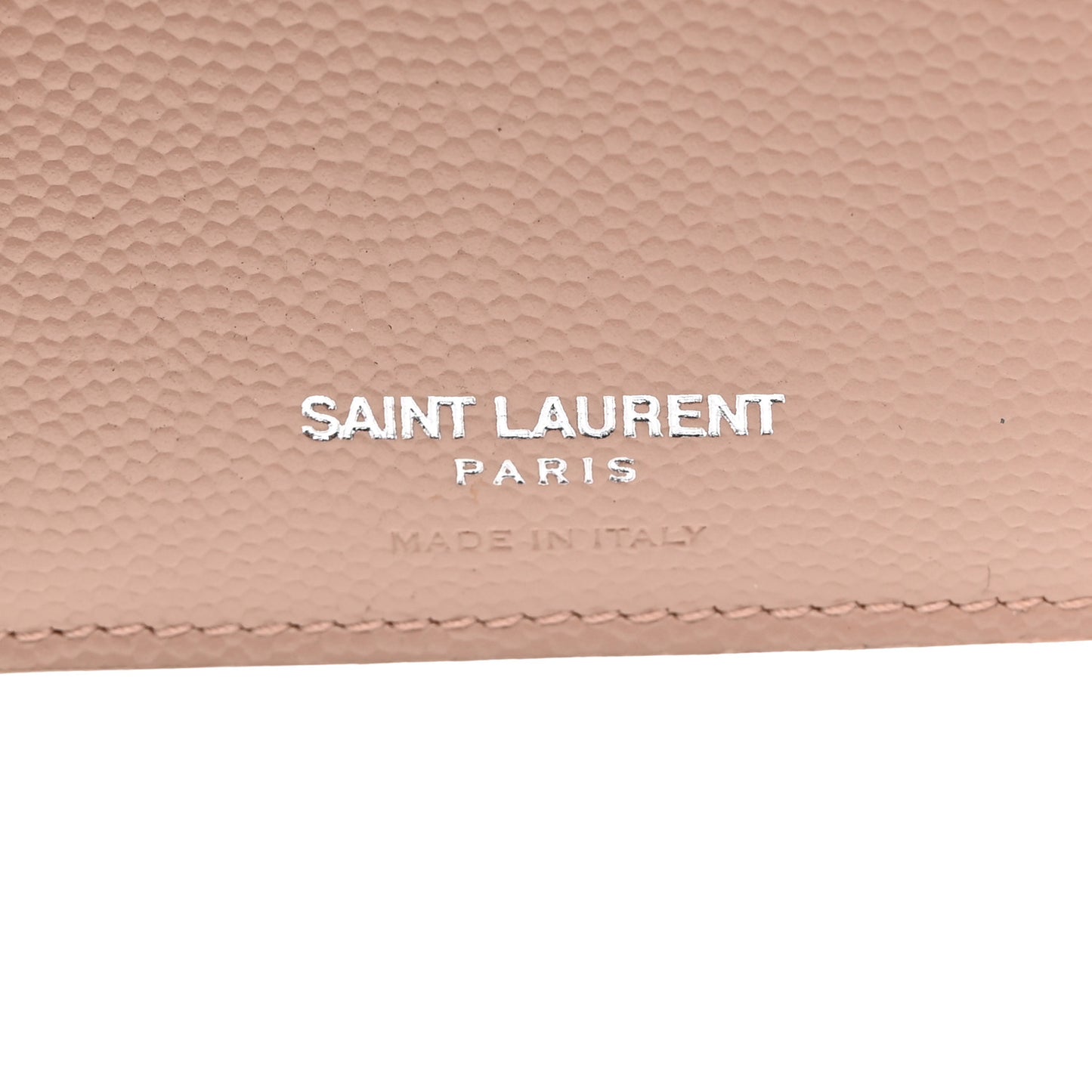 Grain De Poudre Matelasse Chevron Monogram Compact Tri Fold Wallet Pale Pink
