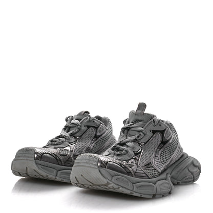 Balenciaga Distressed Mesh Rubber Womens 3XL Sneakers 39 Grey Black 4 of 7
