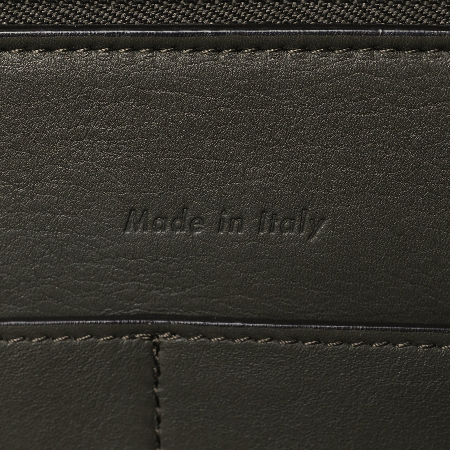 Calfskin Medium Tri-Fold Shoulder Bag Dark Green