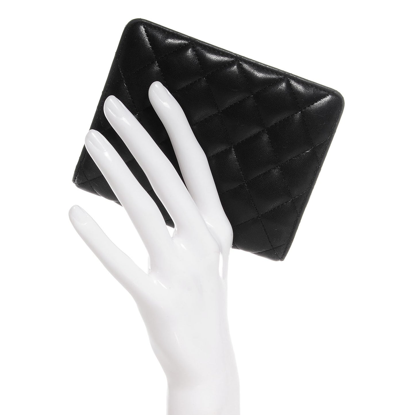 Lambskin Quilted Compact Wallet