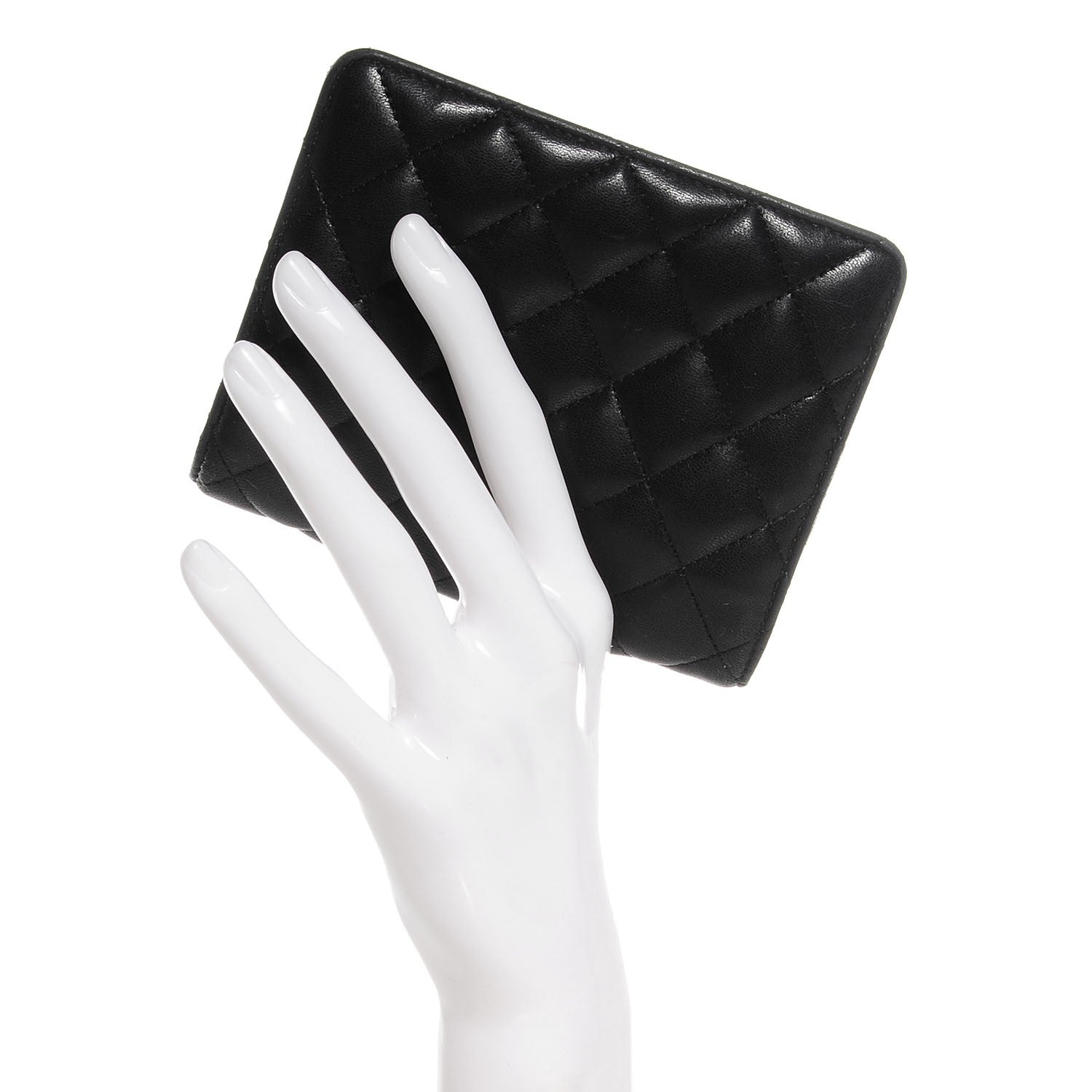 Chanel Lambskin Quilted Compact Wallet 2 of 8