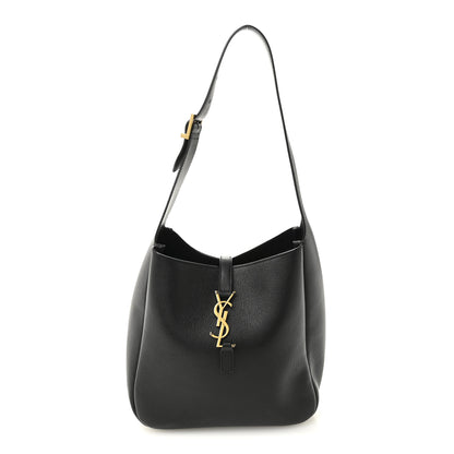 Saint Laurent Smooth Calfskin Small Le 5 A 7 Soft Hobo Black 1 of 10