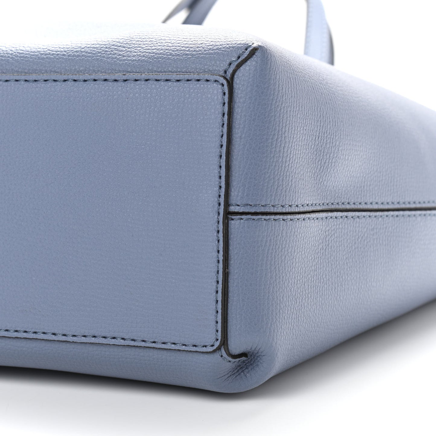 Calfskin Haymarket Check Medium Reversible Tote Blue