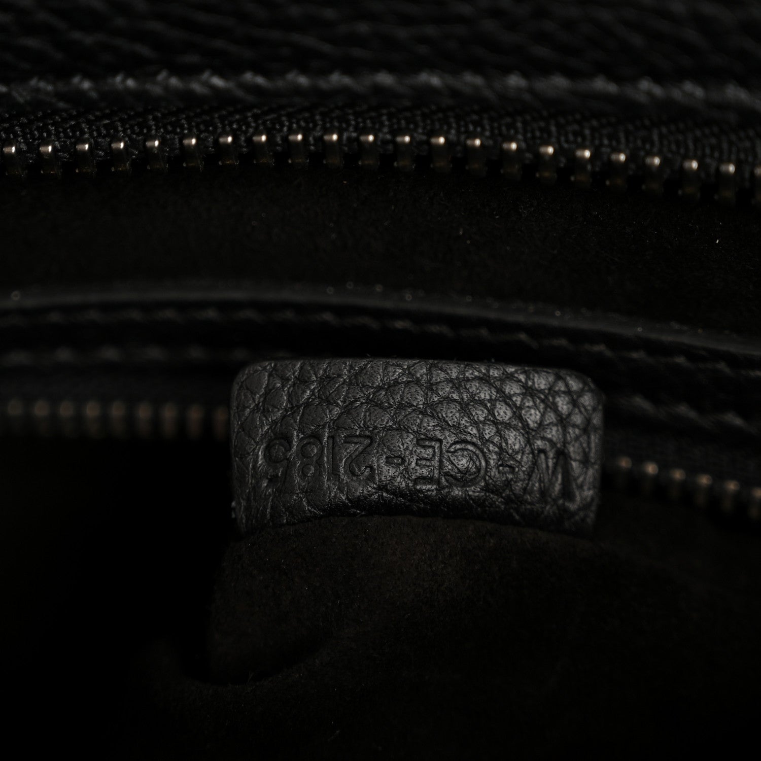 Celine Drummed Calfskin Mini Luggage Black 7 of 12