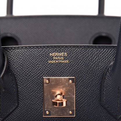 Hermes Epsom Birkin 30 Bleu Indigo 8 of 10