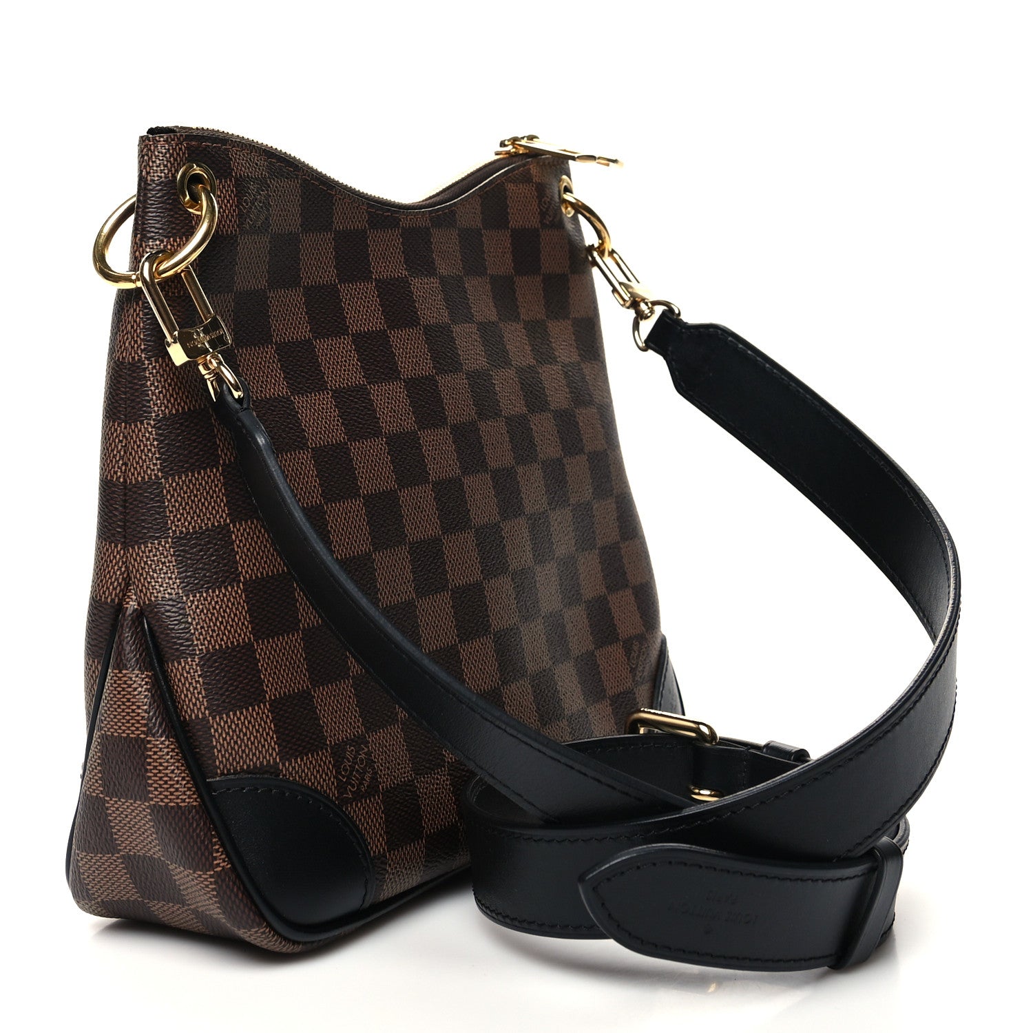 Louis Vuitton Damier Ebene Odeon PM Black 3 of 9