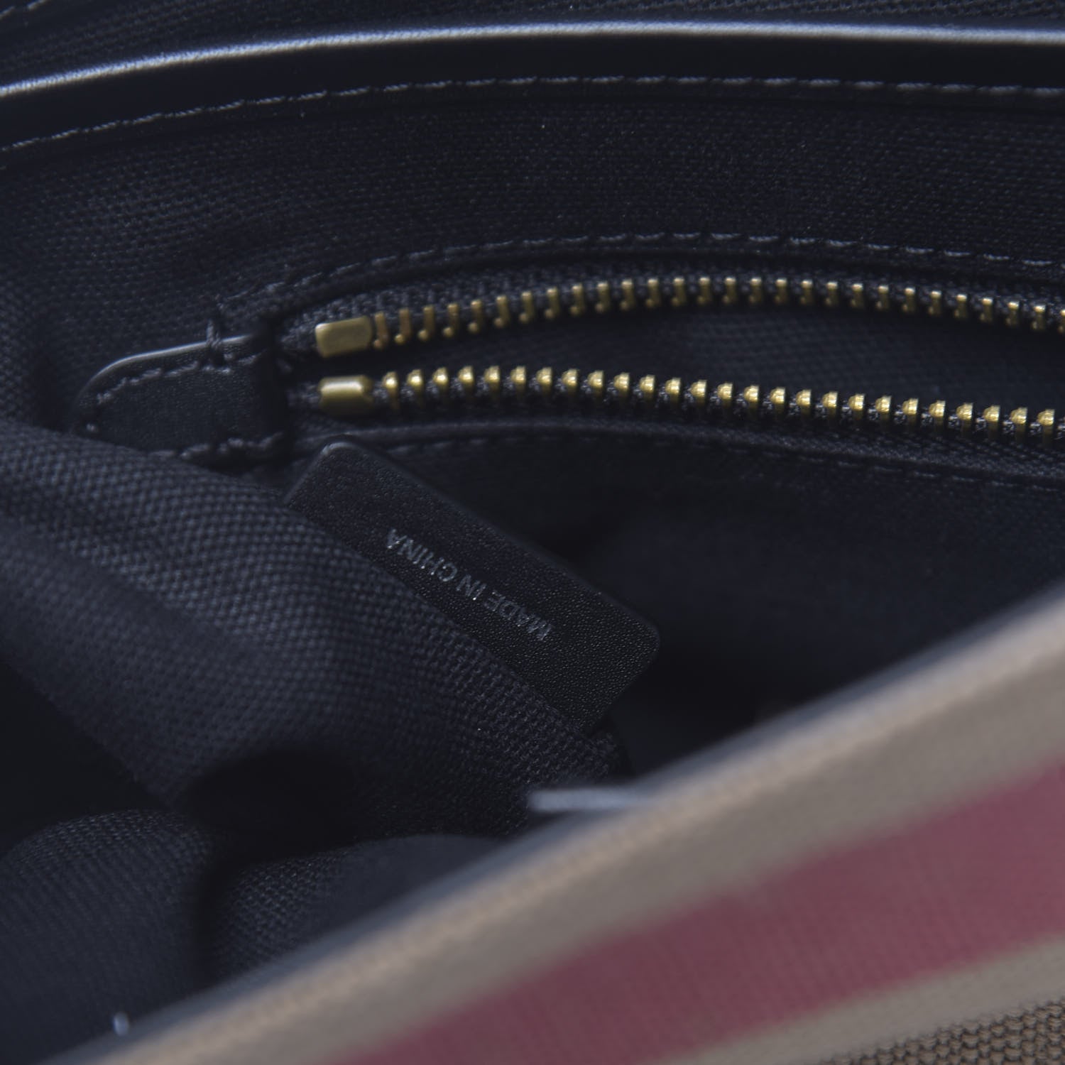 Burberry Canvas Mega Check Large Baildon Messenger Bag Black 7 of 11