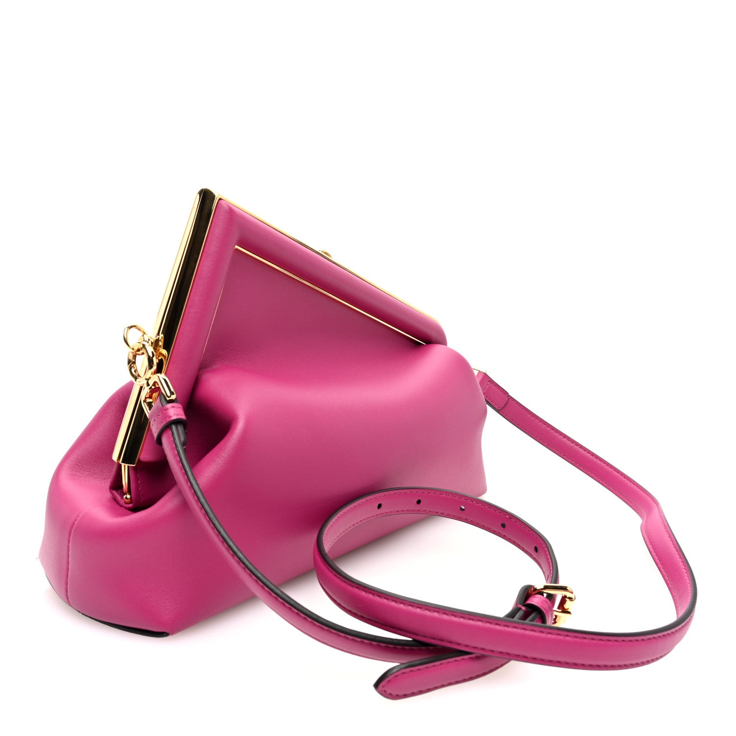 Fendi Shiny Nappa Midi Fendi First Ciclamino Pilar 3 of 10