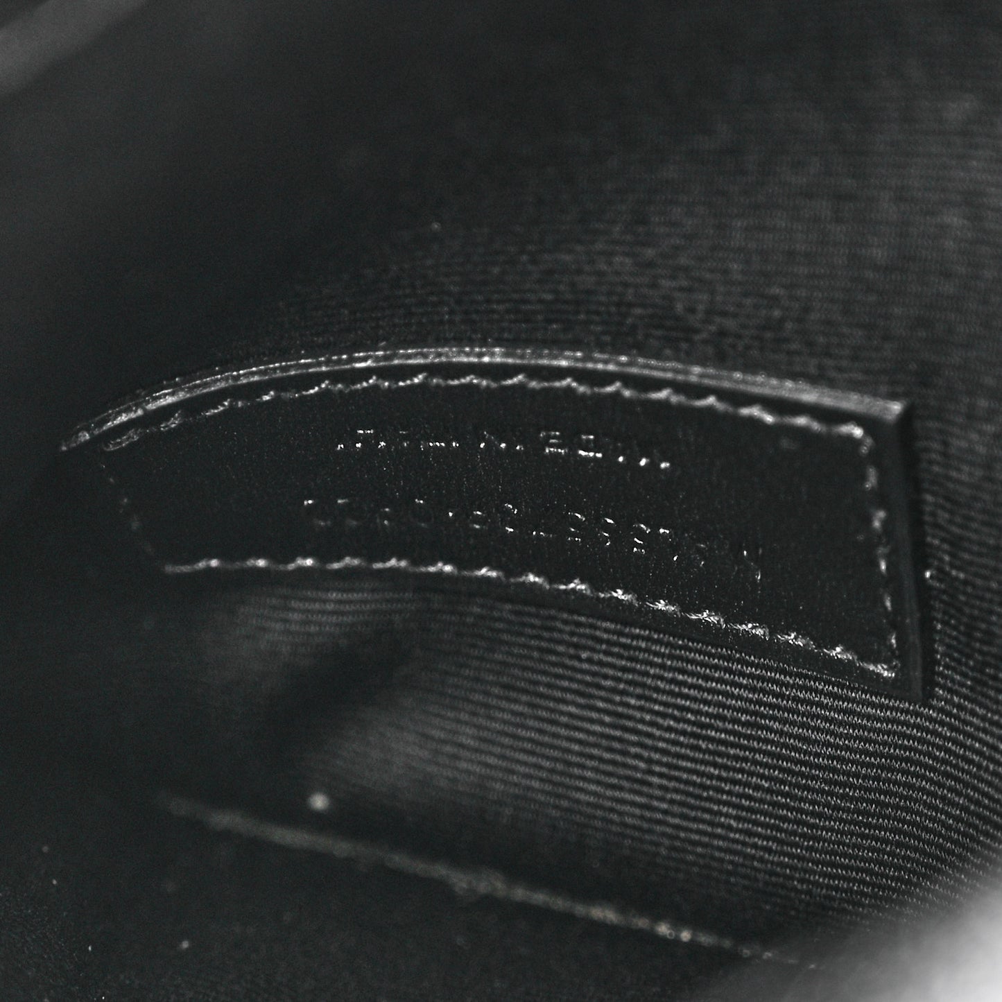 SAINT LAURENT Grain De Poudre Uptown Pouch Black