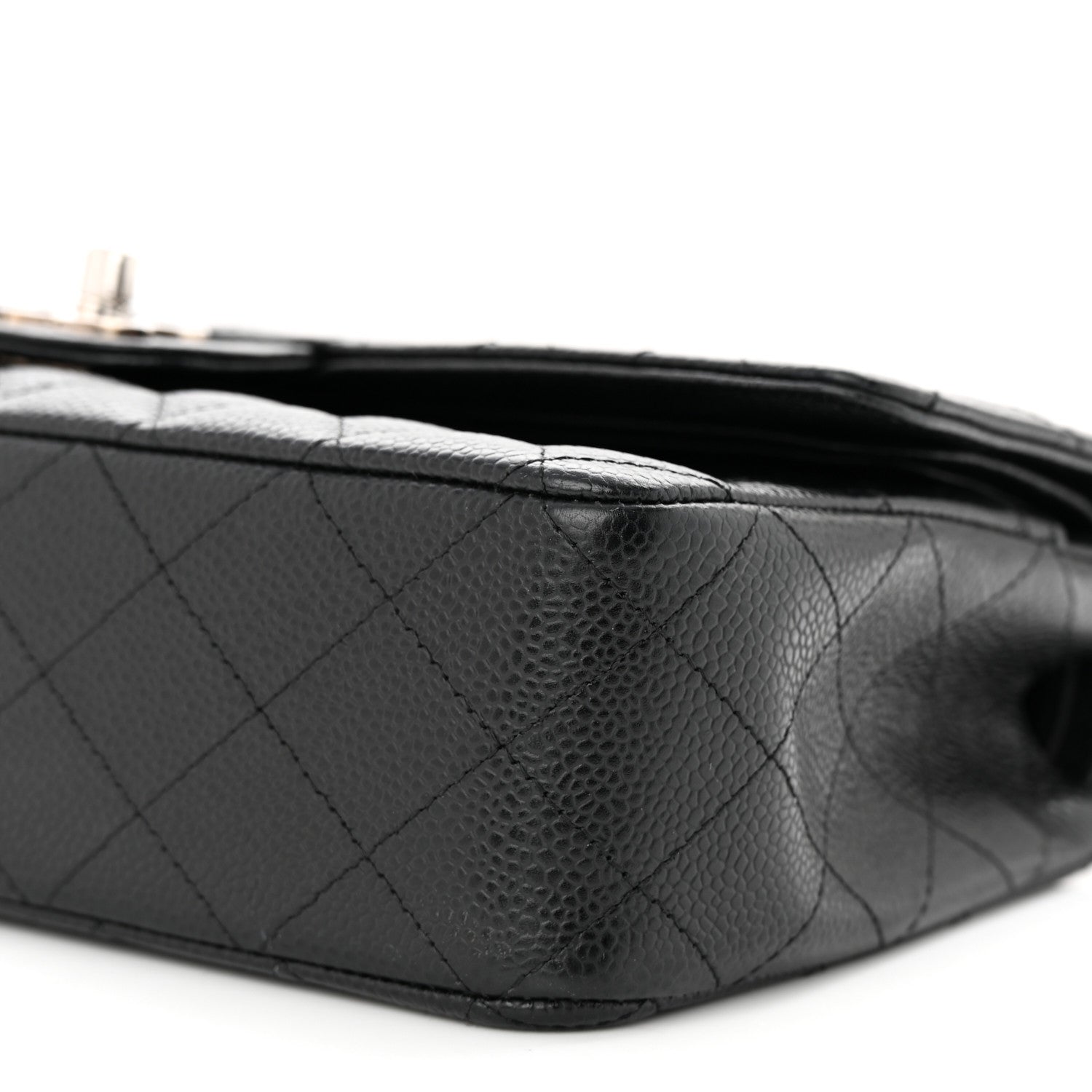 Chanel Caviar Quilted Medium Double Flap Black 10 of 12