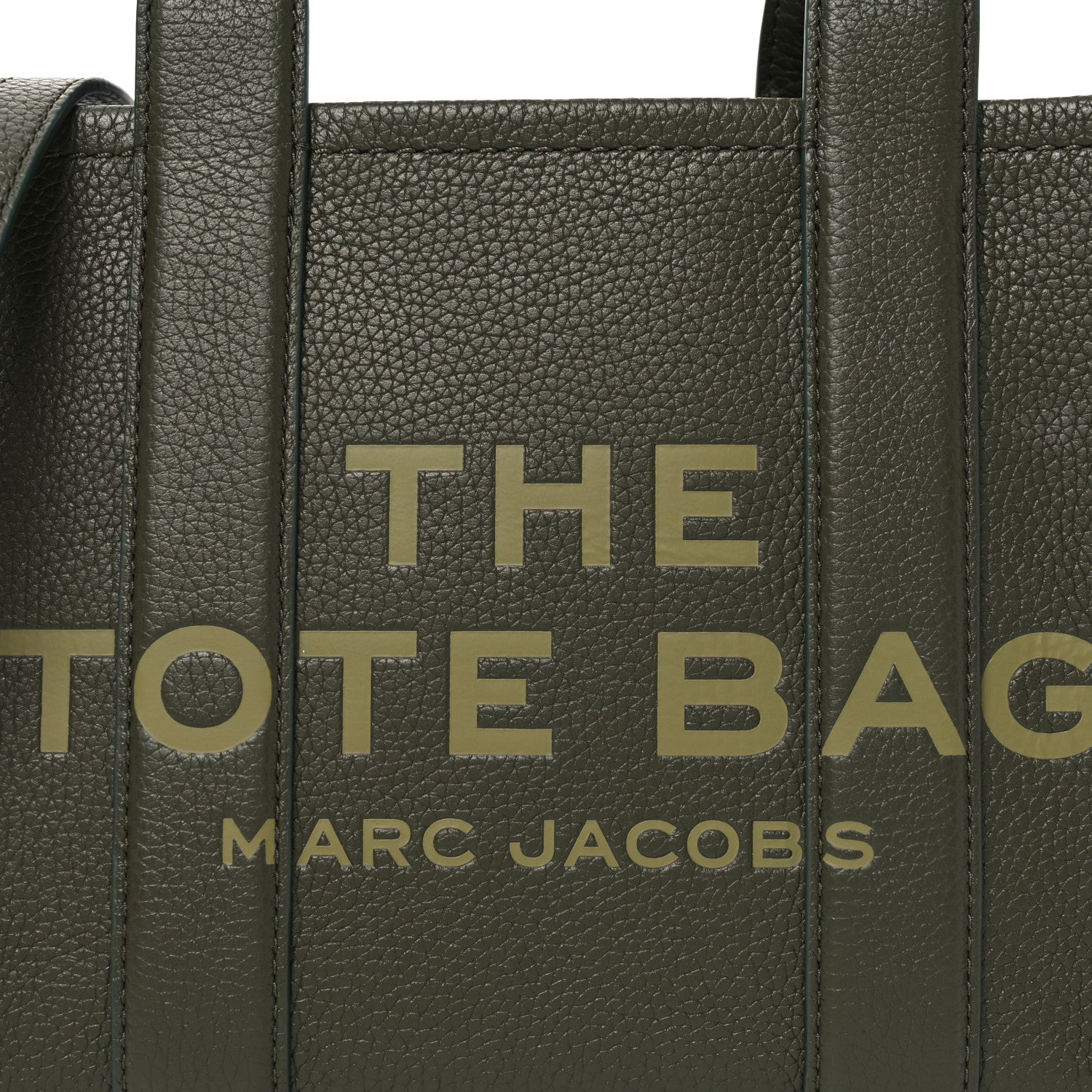 Marc Jacobs Grained Calfskin Small The Tote Bag Forest 8 of 10
