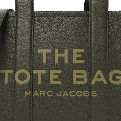 Marc Jacobs Grained Calfskin Small The Tote Bag Forest 8 of 10